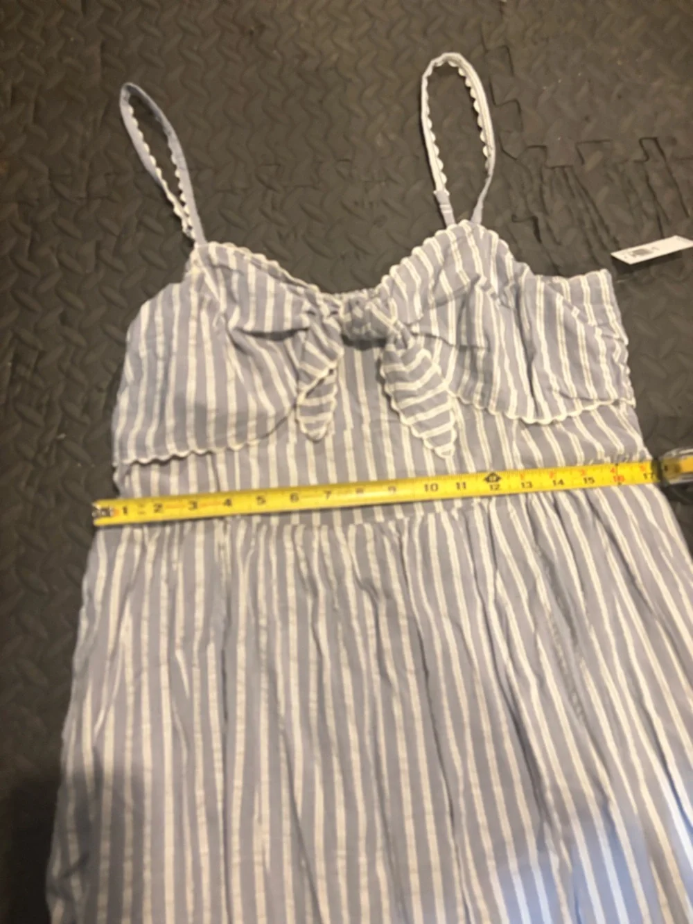 NWT Old Navy Striped Midi Dress with Bow Accent - Picture 7 of 7